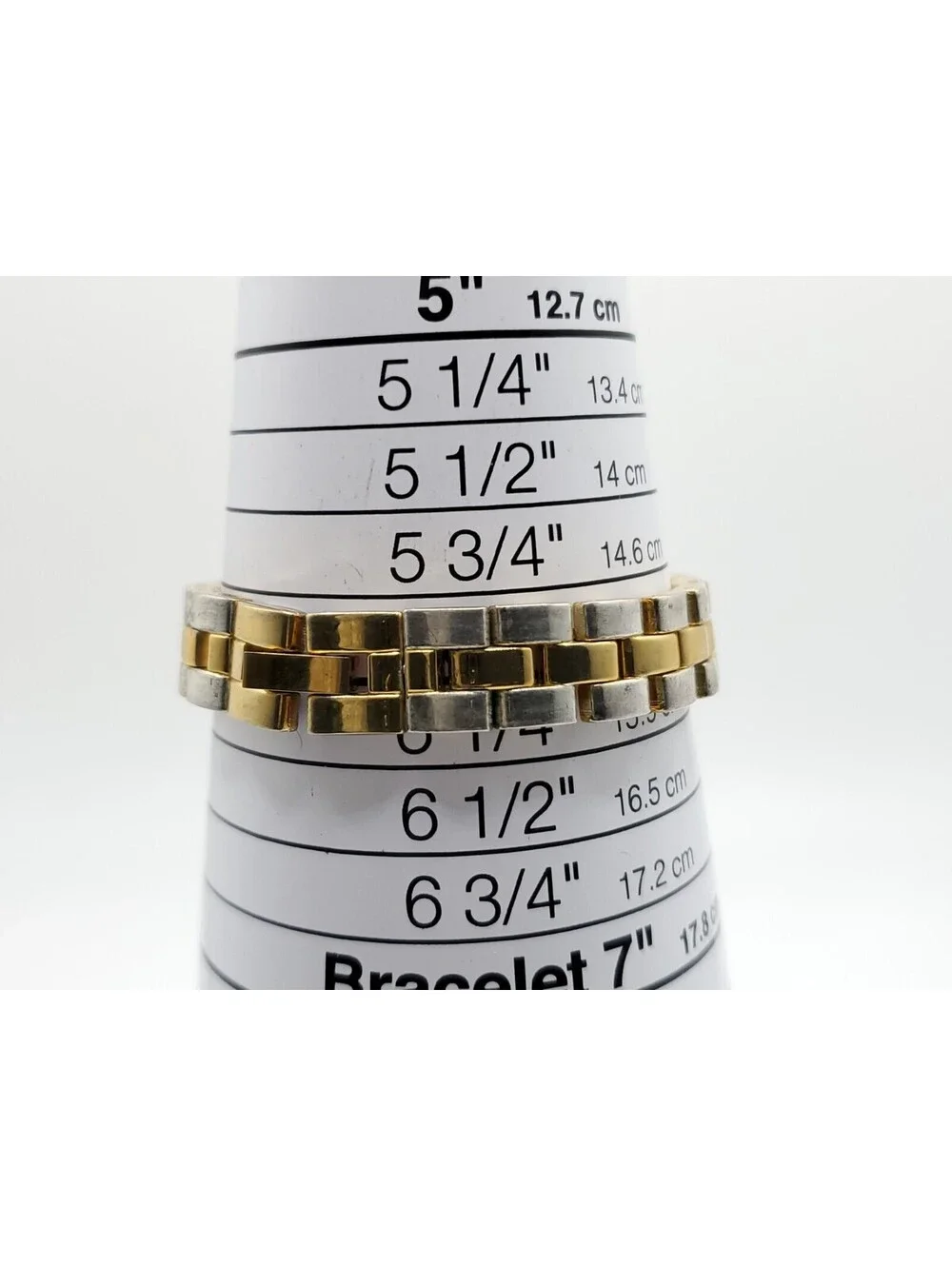 Gruen GR7984 Watch Women 20mm New Battery Reversible Band Gold And Two-Tone